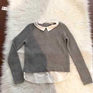 Collared long sleeve sweater
